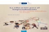 La educación para el Emprendimiento - European ... educación para el emprendimiento en los centros educativos en Europa 6 Gráfico 2.9: Fuentes de financiación (nacional y de la