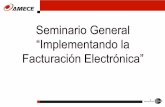 “Implementando la Facturación Electrónica” • GS1, AMECE (GS1 México) • Estándares de comunicación en la cadena de suministro • Elementos de la Factura Electrónica •