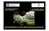 Cova des Pas - Departament de Ciències Històriques i …dchta.uib.cat/digitalAssets/192/192534_cova_des_pas.pdfEXCAVACIÓN DE LA COVA DES PAS (Ferreries, Menorca) Dr. J.M. Fullola