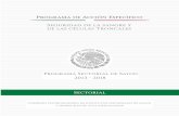 Programa de Acción Específico - Gobierno | gob.mx · PAE Programa de Acción Específico Programa Sectorial de Salud 2013 – 2018. A. SEGURIDAD DE LA SANGRE Y DE LAS CÉLULAS TRONCALES