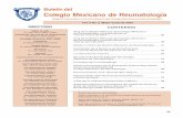 Boletín del Colegio Mexicano de Reumatología · 2. Informe de la Mesa Directiva 3. ... que estuvo implicado el Laboratorio Schering Plough; ... por la apariencia física, ...