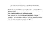TEMA 17. Antibióticos y antimicrobianos¦ticos-y-antimicrobianos.pdf · TEMA 17: ANTIBIÓTICOS Y ANTIMICROBIANOS -Definiciones: antibiótico, quimioterápico, antimicrobiano ...