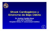 Shock Cardiogénico y Síndrome de Bajo Débito · Caso Clínico • Paciente de 4 meses con antecedente ... • Se suspende hipotermia y posteriormente Epinefrina • Se extuba a