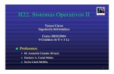 II22. Sistemas Operativos II - Página de Germán Fabregatmermaja.act.uji.es/docencia/ii22/presentacion/presentacion.pdf · Gestión de ficheros en Windows NT/2000. ... F Gestión