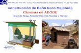 Construcción de Baño Seco Mejorado Cámaras de ADOBE BS Adobe act.pdf · producir y de tratar, sostenible, económico y saludable. Siempre es posible integrar una ducha en el baño