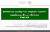 Información Estratégica de Programas Federales - gob.mx · Contribuir a dotar de esquemas de seguridad social que protejan el bienestar socioeconómico de la población en situación