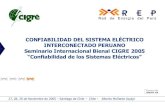 CONFIABILIDAD DEL SISTEMA ELÉCTRICO … DEL SISTEMA ELÉCTRICO INTERCONECTADO PERUANO ... Per ú- Ecuador 100km 2005 ISA Bolivia 600 km ... nacional Consolidaci ón internacional