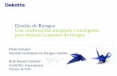 Gestión de Riesgos Una colaboración integrada e ... · ICONTEC Internacional Octubre de 2015. ... Ahora la gestión de riesgos está integrada con la ... ayudará a determinar el