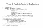 Tema 3. Análisis Factorial Exploratorio - personal.us.espersonal.us.es/analopez/afe.pdf · Tema 3. Análisis Factorial Exploratorio 3.1. Introducción 3.2. Modelos de Análisis Factorial.
