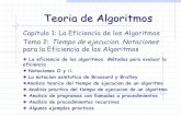 Teoria de Algoritmos - Instituto Wiener · teorica de los algoritmos, es decir para calcular la cantidad de tiempo que consume una implementacion de un algoritmo. La notacion asintotica