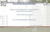 Grupo de Investigación: Computación y Sistemas … · Electroquímica Es la rama de la química que estudia la transformación entre la energía eléctrica y la química. Chang