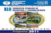 O S.E.O.T. Programa 2011 · Fracturas complejas del hombro: Artrodesis vs. artrodiastasis Dr. Carlos Satizabal (Colombia) Intervenciones quirúrgicas y reconstrucción ortopédica