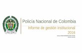 Policía Nacional de Colombia · respetabilidad y la confianza de la Policía ante los ojos de la ciudadanía", "hay que ... Cocaína Base de coca Bazuco Marihuana Drogas de síntesis