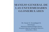 MANEJO GENERAL DE LAS ENFERMEDADES … · Cruzalegui C: Factores pronosticos asociados a sobrevida renal en pacientes con glomerulopatias primarias. HNERM, 2000-2009. PROCESO DIAGNÓSTICO