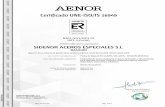 Certificado UNE-ISO/TS 16949 - sidenor.com · Certificado UNE-ISO/TS 16949 Rafael GARCÍA MEIRO Director General AENOR INTERNACIONAL, S.A.U. Génova, 6. 28004 Madrid. España Tel.