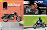 Royal Enfield Bullet 500 - La Revista De Motos ... Enfield... · Cuando supe que tendríamos una Royal Enfield en nuestras manos, no pude más que alegrarme por conocer de primera