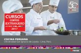 COCINA PERUANA Universidad San Ignacio de Loyola - … · COCINA PERUANA Universidad San Ignacio de Loyola - Lima, Perú. HOTELERÍA, TURISMO Y GASTRONOMÍA. 2017