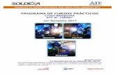 PROGRAMA DE CURSOS PRÁCTICOS - soldexa.com.pe · CENTRO TECNOLÓGICO DE SOLDADURA SOLDEXA – AREQUIPA ... Electrodo revestido, ... Chamfercord y Supercorte.