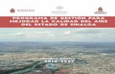 ProAire Sinaloa 2018-2027 - gob.mx · Quirino Ordaz Coppel Gobernador Constitucional del Estado de Sinaloa ... GLOSARIO 128 SIGLAS Y ACRÓNIMOS 130 Anexo A. Inventario de emisiones