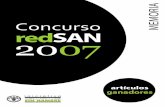 Concurso redSAN 2007 - bvsde.paho.org · para américa Latina y el Caribe Juan Carlos García Cebolla ... fundamentalmente en las influencias ambientales como factor determinante
