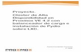 Proyecto. Clúster de HA en Proxmox VE 4.2 Junio 2016informatica.gonzalonazareno.org/proyectos/2015-16/Proyecto... · Carlos Fernández Troncoso Proyecto. Clúster de Alta Disponibilidad