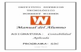 INSTITUTO SUPERIOR TECNOLÓGICO NORBERT …wiener.edu.pe/manuales/CicloIII/CONTABILIDAD-APLICADA II.pdf · Ya sea en la actividad productiva (agrícola o industrial), la extractiva
