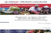 Diagnóstico de Agua y Cambio Climático del Municipio …nexoslocales.com/wp-content/uploads/2016/04/DX-ACC-La-Democracia.pdfEntre ellos se encuentran el servicio de agua potable