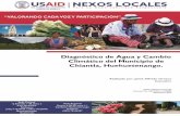 Diagnóstico de Agua y Cambio Climático del Municipio de ...nexoslocales.com/wp-content/uploads/2016/04/DX-ACC-Chiantla.pdf · El presente documento es un informe de Diagnóstico