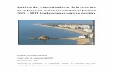 ANÁLISIS DEL COMPORTAMIENTO DE LA ZONA SUR DE LA PLAYA DE ...lagpweb.udg.edu/mevaplaya2/images/Documents/Publicaciones/tesina... · alrededor del 72% de las playas están sujetas