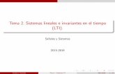Tema 2. Sistemas lineales e invariantes en el tiempo (LTI).6).pdf · Tema 2. Sistemas lineales e invariantes en el tiempo (LTI). Senales y Sistemas 2015-2016 Senales y Sistemas Tema