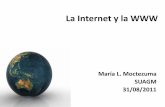 La Internet y la WWW - mmoctezuma.files.wordpress.com€¦ · • edu - instituciones educativas ... Seguridad en la Red •Los riesgos en la Internet: –Tienden a ser más variados.