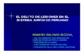 EL DELITO DE LESIONES EN EL SISTEMA JURÍDICO PERUANO€¦ ·  · 2014-10-01el delito de lesiones en el sistema jurÍdico peruano ramiro salinas siccha,-mg. en derecho con menciÓn