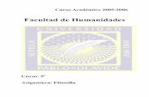 Facultad de Humanidades - upo.es · KYMLICKA, W.: Filosofía política contemporánea. Barcelona, Ariel, 1995. MOYA, E.: ...