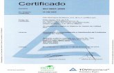 fiberhome.com.mxfiberhome.com.mx/wp-content/uploads/2017/06/CERTIFICADO-079.pdf · Certificado Standard No. Registro Certificado Titular del Certificado. Alcance: Validez: ISO 9001
