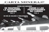 CARTA MINERA - Sindicato Minero - Inicio MINERA SINDICATO NACIONAL DE TRABAJADORES MINEROS, METALÚRGICOS Y SIMILARES DE LA REPÚBLICA MEXICANA Un día de salario a hUelgUistas Se