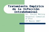 [PPT]Tratamiento Empírico de la Infección Intraabdominal · Web viewTratamiento Empírico de la Infección Intrabdominal Dr. Xavier Molina Hospital Comarcal d’Inca 27 Marzo 2007