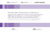 Guía de Práctica Clínica para la detección temprana ...€¦ · 21 Validez de los criterios ACR/EULAR 2010 para la clasificación de los pacientes con AR 22 Criterios ACR/EULAR