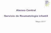 Ateneo Central Servicio de Reumatología infantil 23 - Reumato.pdf · •Presentar 3 casos clínicos distintivos de la patología para mantener vigente la sospecha diagnóstica ...