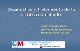 Diagnóstico y tratamiento de la artritis reumatoide. · Criterios de Clasificación Eular/ACR 2010. Los nuevos criterios clasifican una enfermedad como AR definida si se presenta