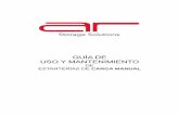 GUÍA DE USO Y MANTENIMIENTO - Estanterias Metalicas …€¦ ·  · 2009-08-07MANUAL DE USO Y MANTENIMIENTO CARGA MANUAL ... explícitamente prohibido el uso de maquinaria pesada
