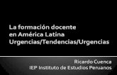 Ricardo Cuenca IEP Instituto de Estudios Peruanos · Ricardo Cuenca IEP Instituto de Estudios Peruanos (Louzano 2013, Meckes 2013, Vaillant 2013, Orealc-Unesco 2012, Ávalos 2011,