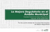 La Mejora Regulatoria en el Ámbito Municipalstrc.guanajuato.gob.mx/wp-content/uploads/2016/08/PPT-ME-Irapuato.… · sus requerimientos de información, formatos e inspecciones y