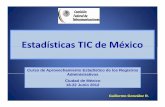 Estadísticas TIC de México©xico... · 2/ Incluye Telcel, Grupo Telefonica, Grupo Iusacell y Unefon. Asimismo, las empresas reportan sus inversiones en forma total, sin desglosar
