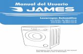 Manual del Usuario - James.com.uy - LR790E - LR810E… · Lavarropas Automático James LR 810 E ... Utilice sólo productos apropiados para lavarropas automáticos de uso ... instrucciones