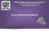 Universidad Autónoma de Guerrero. Educación Media …±oProgramasEMS/Programas... · Programa de estudios de Matemáticas Avanzadas Página 8 4.A Unidad de competencia I Nombre