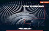 PARA TURBINAS - akron.com.mx · 01 Rendimiento mínimo 20,000 hrs. Aceite sintético para turbinas. Nota: Consulta nuestro Departamento Técnico para obtener más información o aclarar