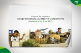 Informe de empalme Vicepresidencia Auditoría Corporativa · certificación CISA (Certified Information Systems Auditor de ISACA). Actualmente, contamos con un Plan de Auditoria consolidado