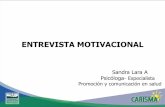 ENTREVISTA MOTIVACIONAL - medellin.gov.co · Definición La entrevista motivacional es un estilo de interacción directiva, centrada en el cliente, encaminada a ayudar a las personas