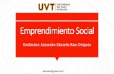 Emprendimiento Social - Pablo Saravia Tasaycogmail.com Emprendimiento Proceso de identificar, desarrollar y dar vida a una visión, que puede ser una idea novedosa, …