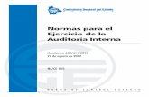 Normas para el Ejercicio de la Auditoría Interna · Nacional de Auditoría y Contabilidad del Colegio de Auditores de Bolivia; ... (AICPA). - La Organización ... - El Instituto